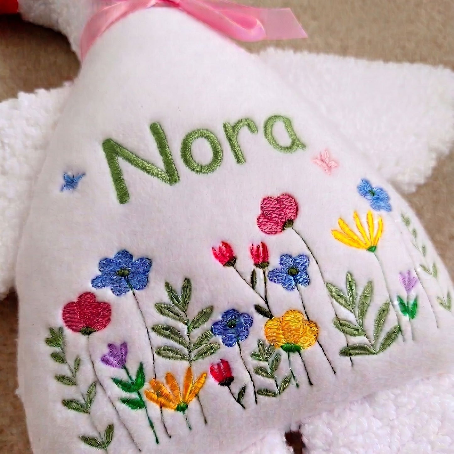 Personalized Plush Goose: Handmade Baby Heirloom Gift