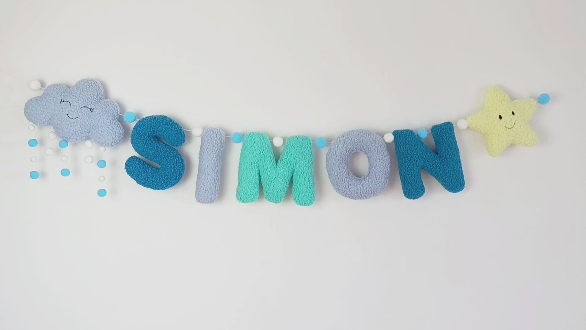 custom kids name garland